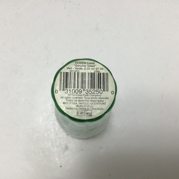 Libbey Miniature Green Coca-Cola Glass 1980s - Picture 5 of 6